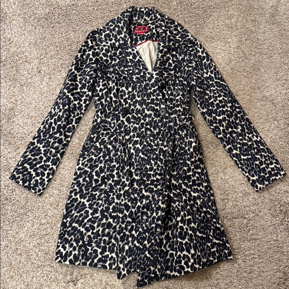 Merona Leopard Print Trench Coat